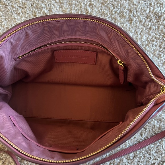 Burberry Haymarket bow tie cross body bag pink - Picture 7 of 9